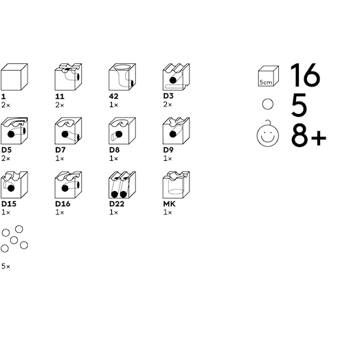 Cuboro DUO 16 Elemente