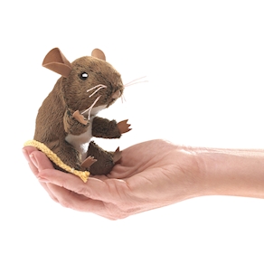 mini Feldmaus Fingerpuppe