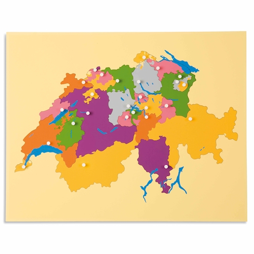 Puzzlekarte Schweiz