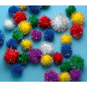 Glitzer Pompon