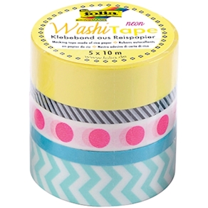 Washi Tape, Set aus 5 Rollen