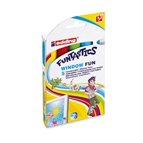 Window Fun Fenstermaler, 5 Stifte Edding