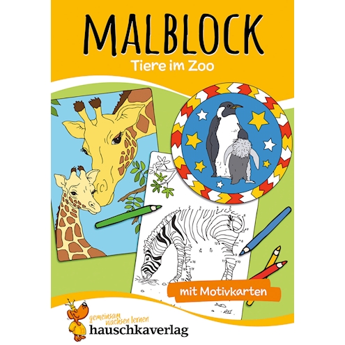 Malblock - Tiere im Zoo