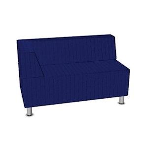 Relax-Sofa, Ecklehne links, B130 x H42 x T65cm, Stoffgr. 2