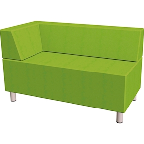 Relax-Sofa, Ecklehne links, B130 x H42 x T65cm, Stoffgr. 4