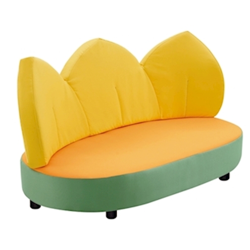 Blütensofa, Sitzhöhe 25 cm B 140 x H 78 x T 90 cm