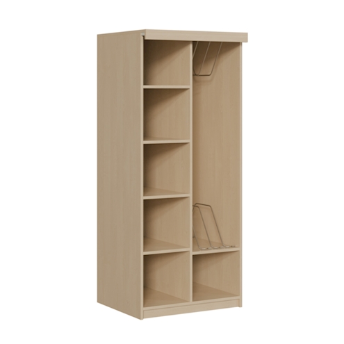 Liegepolsterschrank für 4 Liegepolster ohne Vorhang B 80 x H 190 x T 72 cm