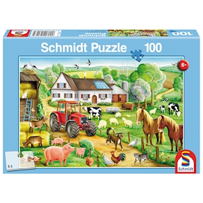 Fröhlicher Bauernhof, Puzzle 100 Teile