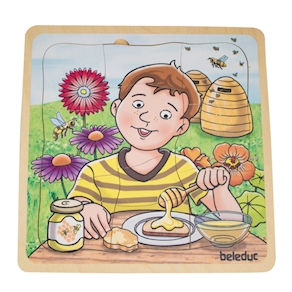 Lagenpuzzle Honig, 28 Teile