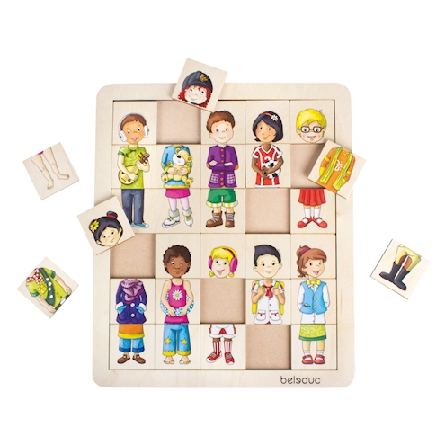 Match & Mix Kinder Holzpuzzle