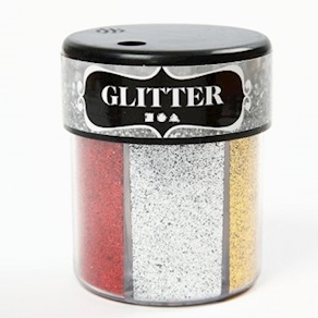 Glitter-Sortiment metallic, 6 x 13 g