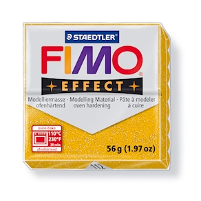 FIMO Effect glitter-gold, 56g