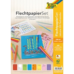 Flechtpapier-Set, 24 Motive