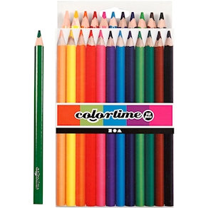 Farbstifte Colortime Jumbo Mine Ø 5 mm, 12 Stück