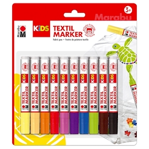 Kids Textilmarker Basic, 10 Stifte