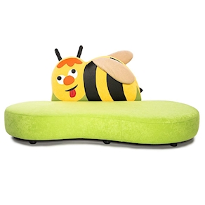 Kindersofa Bienchen B 150 x H 70 x T 85 cm, Sitzhöhe 25 cm