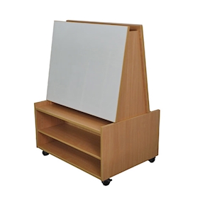 Malcenter Krippe, fahrbar B 80 x H 105 x T 58 cm Dekor