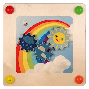 Wandelement Regenbogen L 57,5 x H 9,5 x B 57,5 cm