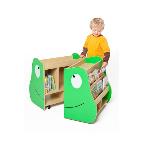 Bücherkiste Frosch, L 60 x B 74 x H 60 cm