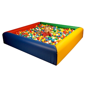 Regenbogen-Ballbad farbig L 190 x B 190 x H 37 cm