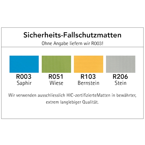 Fallschutzmatte für Kletteraufstieg zu Gemofant