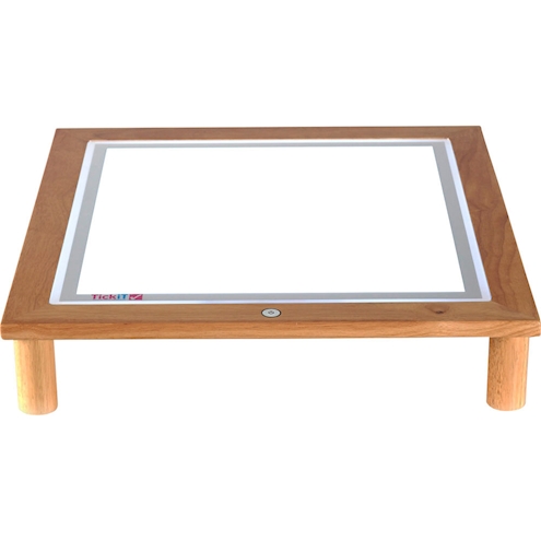 Leuchttisch mit LED-Panel, höhenverstellbar von 14-42 cm L 60 x B 60 cm