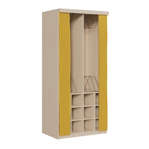 Liegepolsterschrank für 10 Liegepolster mit Vorhang B 103 x H 227 x T 72 cm