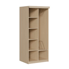 Liegepolsterschrank für 4 Liegepolster ohne Vorhang B 80 x H 190 x T 72 cm