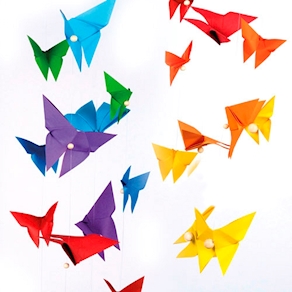 Origami-Schmetterlinge